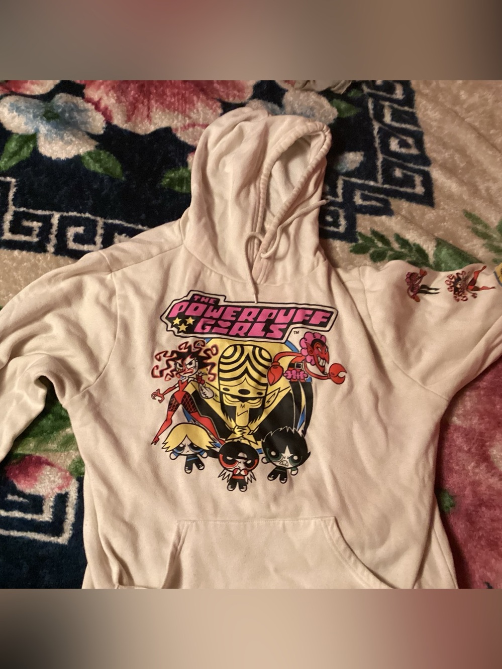 Powerpuff Girls Graphic Hoodie in Light Pink
